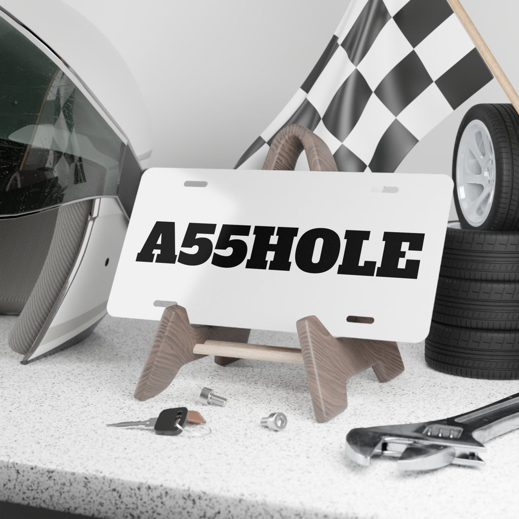 A55HOLE Funny Personalized Vanity Plate — Novelty License Plate