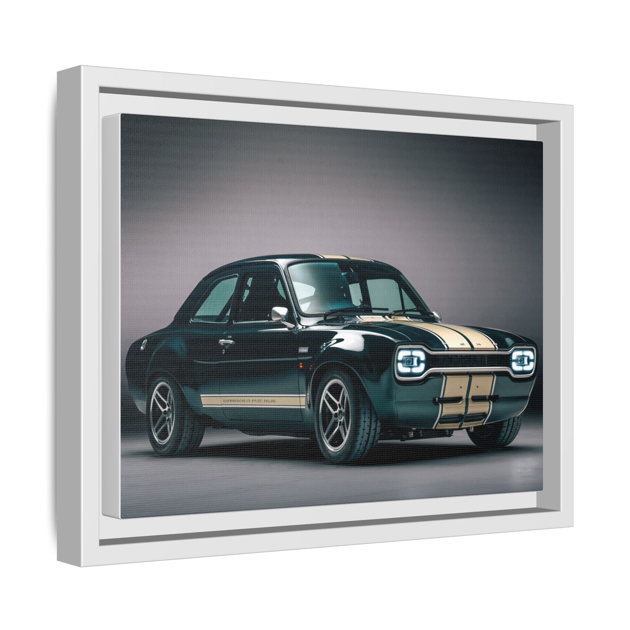 Framed Matte Canvas – Classic Retro Muscle Car Wall Art