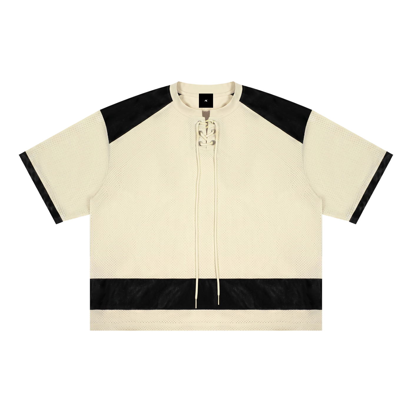 Unisex Raglan Sleeve Mesh Boxy T-Shirt
